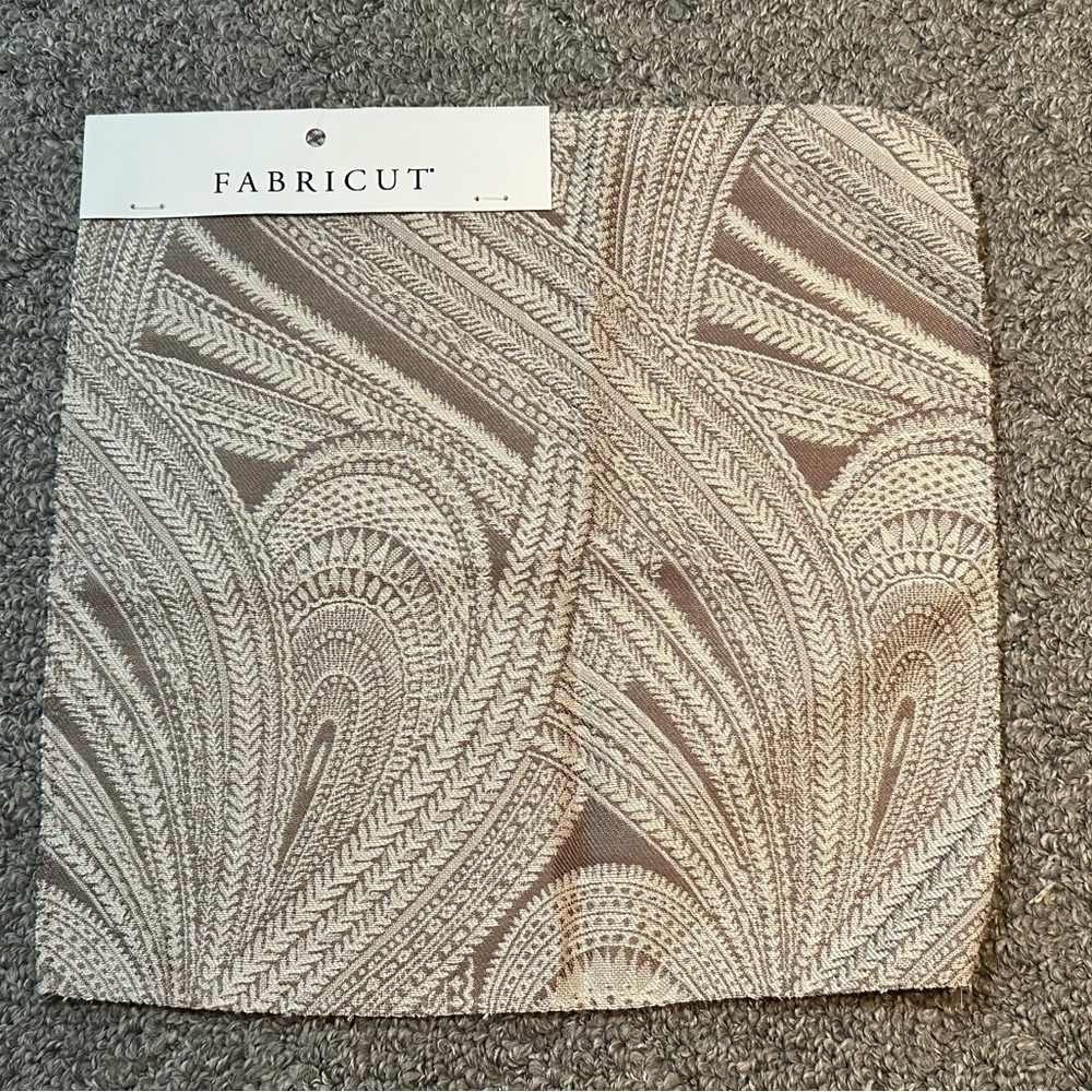 Fabricut Fabric Sample Remnant Bowsprit Driftwood Crafts Rayon Polyester